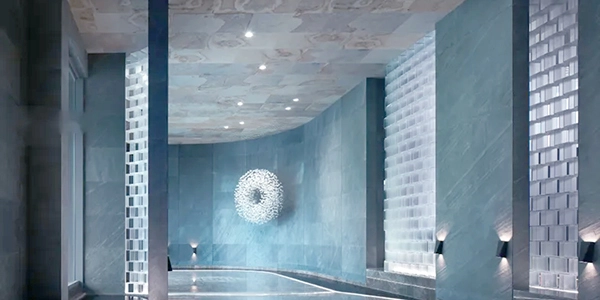 Multiple new materials create a sophisticated office environment